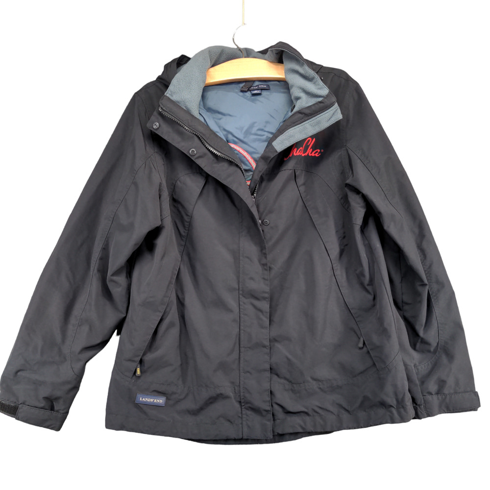 Lands' End Women's 2008 Sundance Film Festival Windbreaker Jacket Black Small